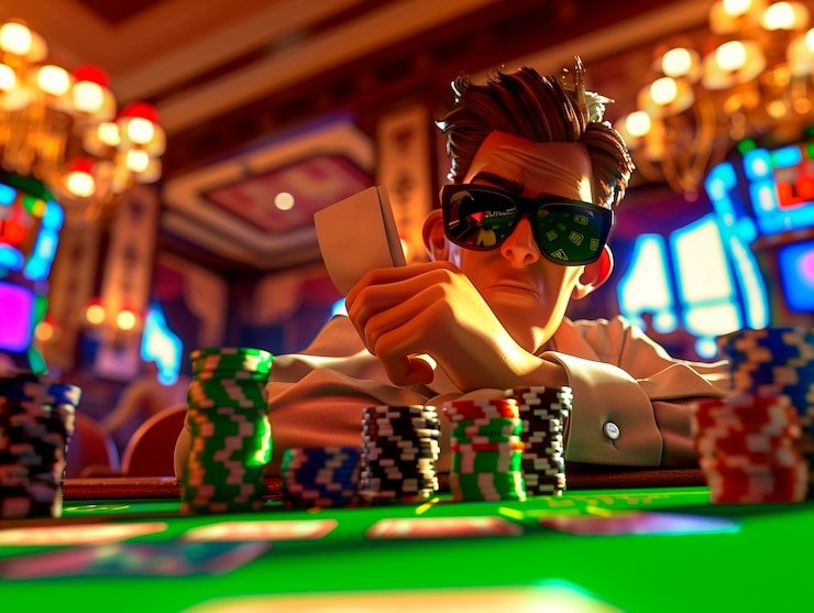 Live blackjack table with dealer and cards at doremi88 slot